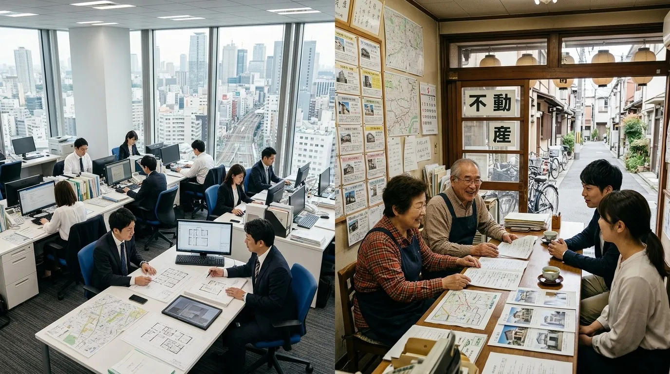 大手不動産会社と地元不動産会社の違いとは？